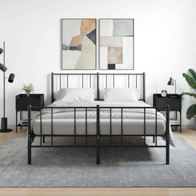Berkfield Bedside Tables 2 pcs Black 40.5x31x60 cm Engineered Wood