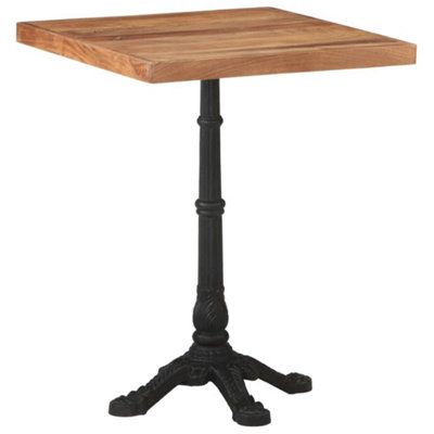 Berkfield Bistro Table 60x60x76 cm Solid Acacia Wood | DIY at B&Q