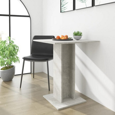 Berkfield Bistro Table Concrete Grey 60x60x75 cm Engineered Wood