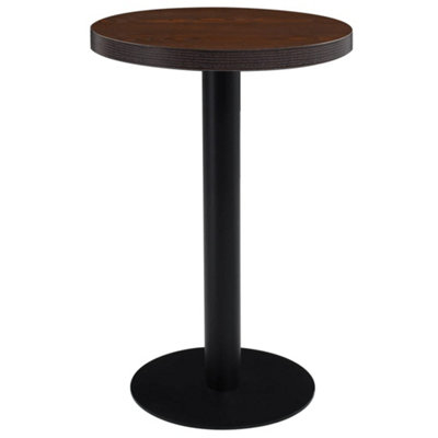 Berkfield Bistro Table Dark Brown 50 cm MDF