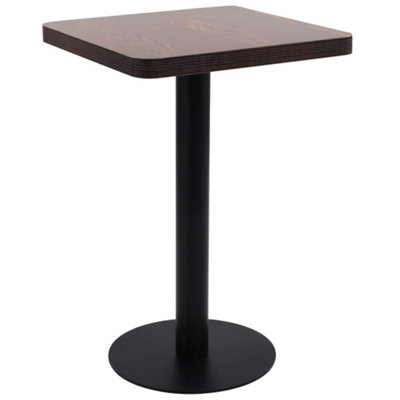 Berkfield Bistro Table Dark Brown 50x50 cm MDF