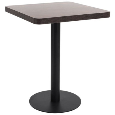 Berkfield Bistro Table Dark Brown 60X60 cm MDF