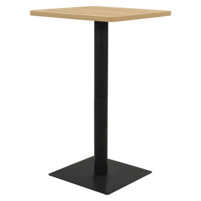 Berkfield Bistro Table Oak Colour 78.5x78.5x107 Cm 