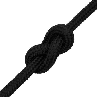 Berkfield Boat Rope Full Black 18 mm 100 m Polypropylene