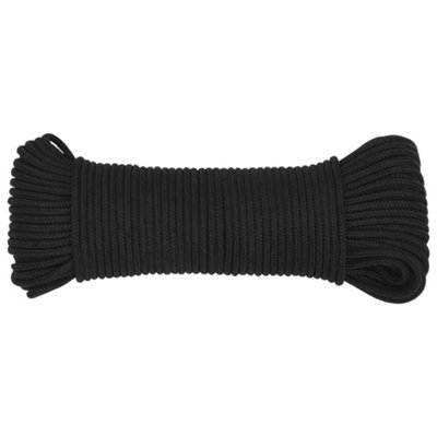 Berkfield Boat Rope Full Black 3 mm 250 m Polypropylene