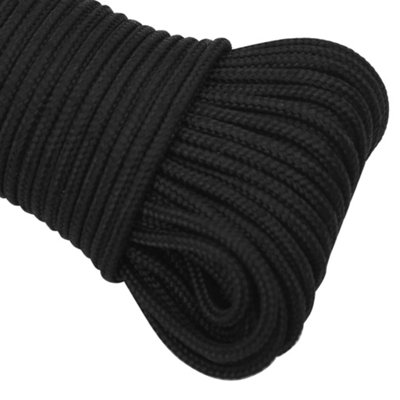 Berkfield Boat Rope Full Black 3 mm 250 m Polypropylene