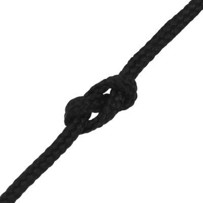 Berkfield Boat Rope Full Black 3 mm 250 m Polypropylene