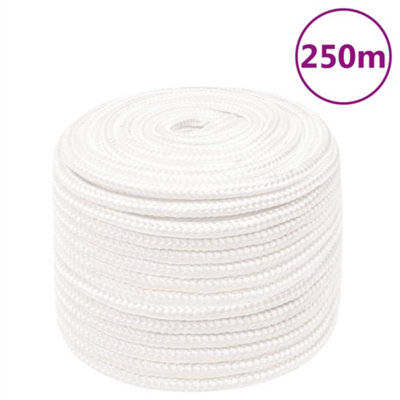 Berkfield Boat Rope Full White 14 mm 250 m Polypropylene