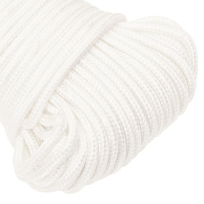 Berkfield Boat Rope Full White 4 mm 25 m Polypropylene
