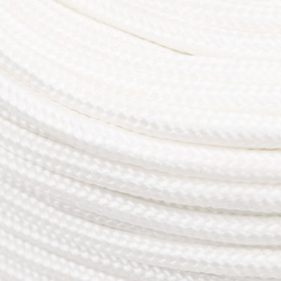 Berkfield Boat Rope Full White 8 mm 500 m Polypropylene