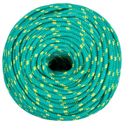 Berkfield Boat Rope Green 10 mm 250 m Polypropylene