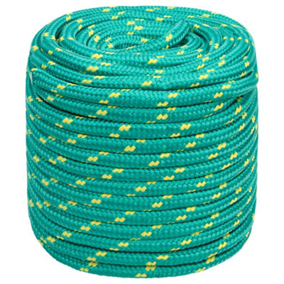 Berkfield Boat Rope Green 16 mm 100 m Polypropylene