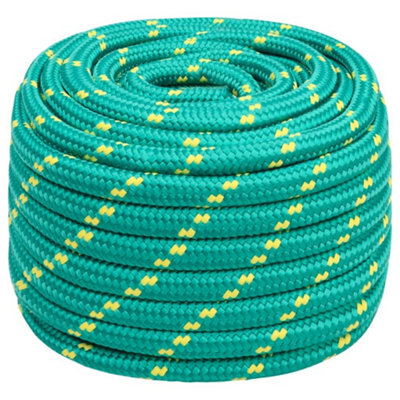 Berkfield Boat Rope Green 20 mm 100 m Polypropylene