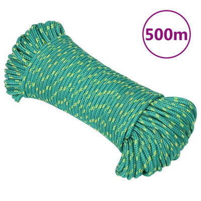 Berkfield Boat Rope Green 4 mm 500 m Polypropylene