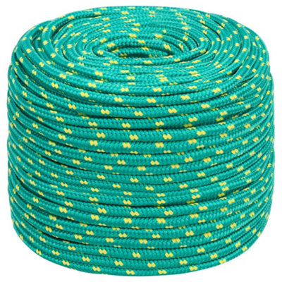 Berkfield Boat Rope Green 6 mm 100 m Polypropylene
