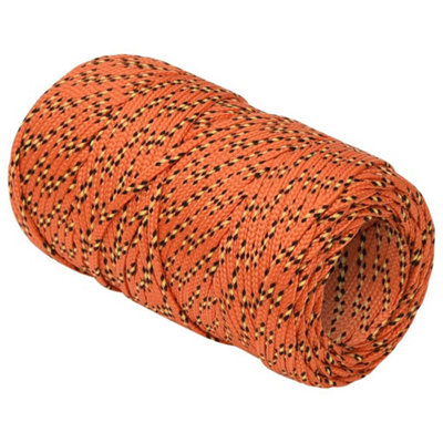 Berkfield Boat Rope Orange 2 mm 250 m Polypropylene