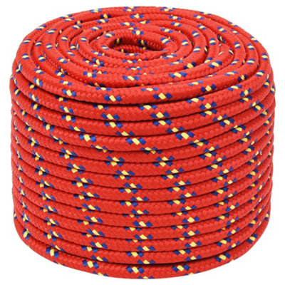 Berkfield Boat Rope Red 12 mm 25 m Polypropylene