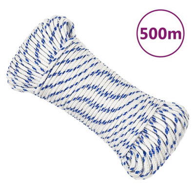 Berkfield Boat Rope White 4 mm 500 m Polypropylene