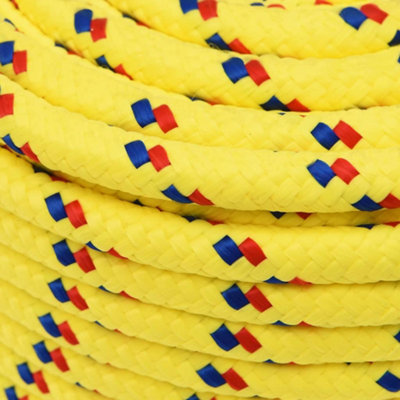 Berkfield Boat Rope Yellow 14 mm 25 m Polypropylene