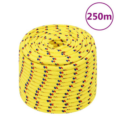 Berkfield Boat Rope Yellow 14 mm 250 m Polypropylene