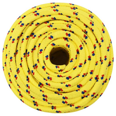 Berkfield Boat Rope Yellow 14 mm 250 m Polypropylene