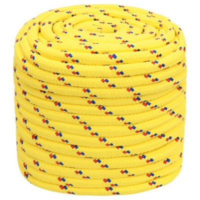 Berkfield Boat Rope Yellow 16 mm 250 m Polypropylene