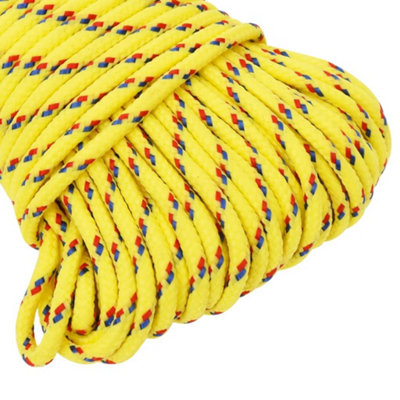 Berkfield Boat Rope Yellow 4 mm 25 m Polypropylene