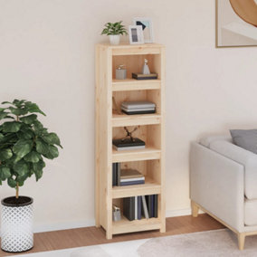 Berkfield Book Cabinet 50x35x154 cm Solid Wood Pine