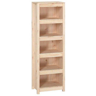 Berkfield Book Cabinet 50x35x154 cm Solid Wood Pine