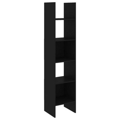 Berkfield Book Cabinet Black 40x35x180 cm Engineered Wood