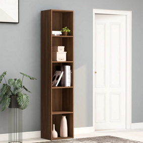 Berkfield Book Cabinet Brown Oak 40x30x189 cm Engineered Wood
