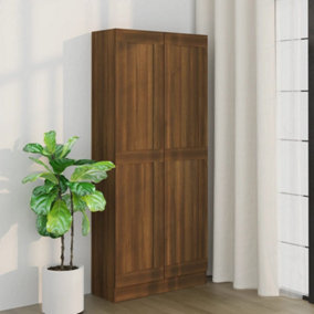 Berkfield Book Cabinet Brown Oak 82.5x30.5x185.5 cm Engineered Wood