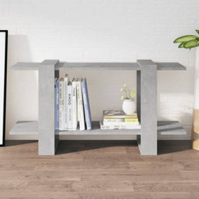 Berkfield Book Cabinet Concrete Grey 100x30x51cm Engineered Wood