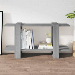 Berkfield Book Cabinet Grey Sonoma 100x30x51 cm Engineered Wood
