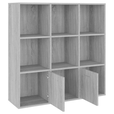VidaXL Libreria Grigio Lucido 98x30x98 cm in Legno Multistrato | Leroy