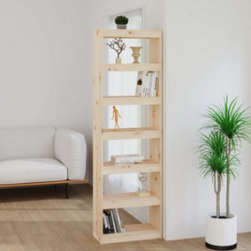 Berkfield Book Cabinet/Room Divider 60x30x199.5 cm Solid Wood Pine