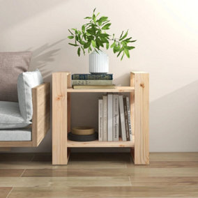 Berkfield Book Cabinet/Room Divider 60x35x57 cm Solid Wood Pine