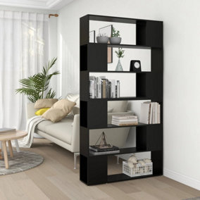 Berkfield Book Cabinet Room Divider Black 100x24x188 cm