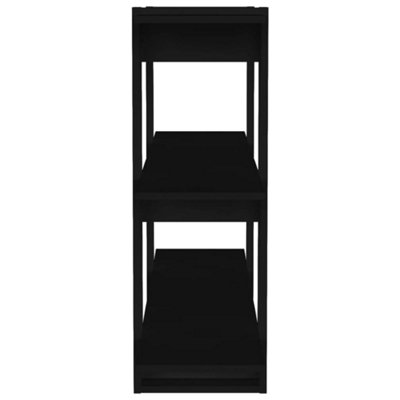 Berkfield Book Cabinet/Room Divider Black 100x30x87 cm