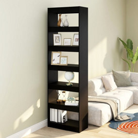 Berkfield Book Cabinet/Room Divider Black 60x30x198 cm