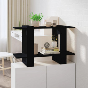 Berkfield Book Cabinet/Room Divider Black 80x30x51 cm