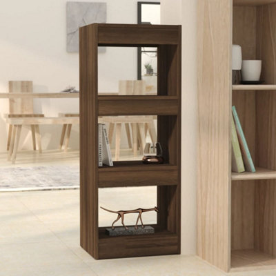 Berkfield Book Cabinet/Room Divider Brown Oak 40x30x103 cm Engineered Wood