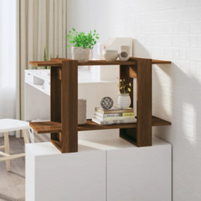 Berkfield Book Cabinet/Room Divider Brown Oak 80x30x51 cm