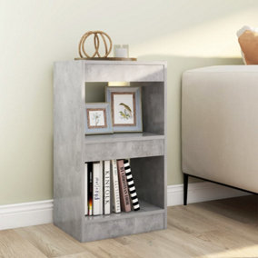 Berkfield Book Cabinet/Room Divider Concrete Grey 40x30x72 cm