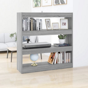 Berkfield Book Cabinet/Room Divider Grey Sonoma 100x30x103 cm