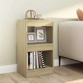 Berkfield Book Cabinet/Room Divider Sonoma Oak 40x30x72 cm