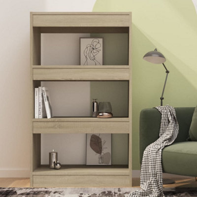 Berkfield Book Cabinet/Room Divider Sonoma Oak 60x30x103 cm Engineered Wood