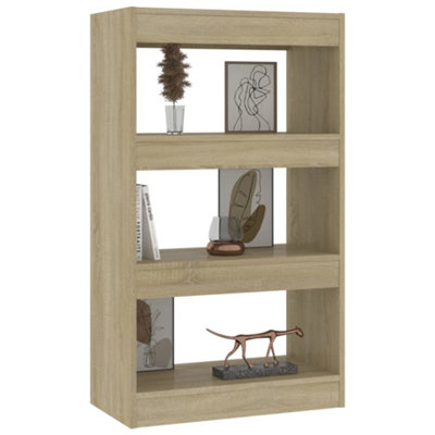 Berkfield Book Cabinet/Room Divider Sonoma Oak 60x30x103 cm Engineered Wood