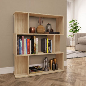 Berkfield Book Cabinet/Room Divider Sonoma Oak 80x24x96 cm Engineered Wood