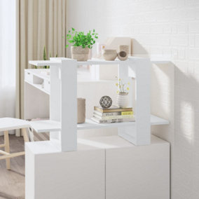 Berkfield Book Cabinet/Room Divider White 80x30x51 cm